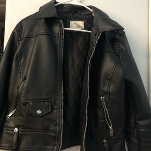 Faux leather jacket